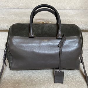 saint laurent (YSL) classic duffle bag / boston style bag